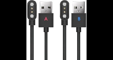 2-delige Universele Magnetische USB Oplader voor Smartwatches