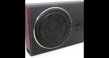 Auto Subwoofer Audio - Ultra Dun - Auto Onderstoel Actieve Subwoofer - Auto Luidspreker - 12V - 600W - Roestvrij Staal - 8 Inch - Voertuig Audio - Zwart