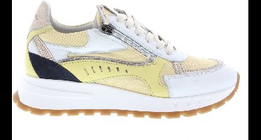 Dames Sneakers Piedi Nudi Mirren 04.02 White Yellow Wit - Maat 37