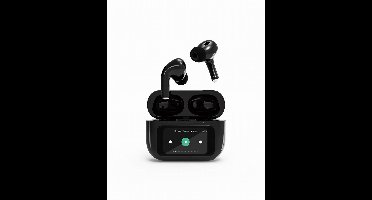 GMB-Audio TWS In-ear Oordopjes met LCD-display en Active Noise Cancelling, Zwart