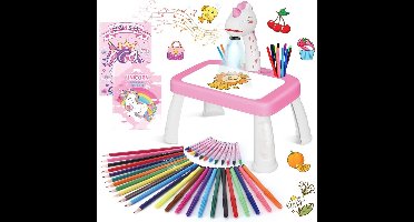 Core® Tekenprojector - Kinder Tekenprojector - Tekenprojector Kinderen - Roze - 10cm x 39cm x 33cm