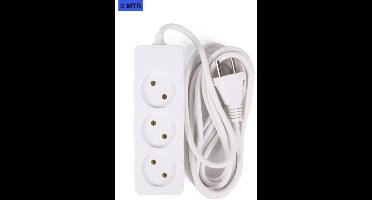 Benson Stekkerdoos 3-voudig 2x 1,5 mm + 3,0 mtr - 230 V