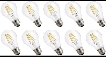 Spectrum LED Lamp E27 3.8W 230V - 806 Lumen - 4000K Neutraal wit - Natuurlijk licht - Energiezuinig - 10 stuks