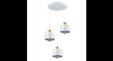 Hanglamp Kroonluchter LED E27 Wit Goud Loft Design