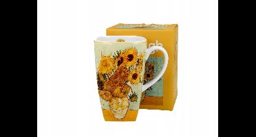 Van Gogh Zonnebloemen Mok 630ml - Porselein, Vaatwasserbestendig