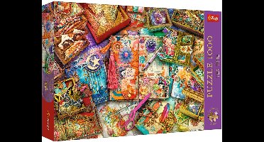 Trefl legpuzzel 1000 stukjes - Tea Time The Journaler's Desk Premium Plus.