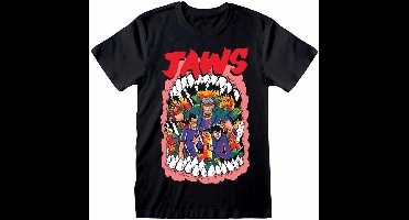 Jaws - Stylised Poster T-Shirt Black-XXL