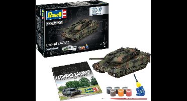 Revell Modelbouwpakket Militaire voertuigen - 05631 - 70 Jaar Bundeswehr Leopard 2 A6A2 - Exclusieve Editie - Duitse Tank - Geschenkset Plastic - 1:35 - Modelbouw