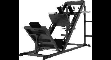 Tunturi LP60 Leg Press/Hack Squat Krachtstation - Plate loaded home gym - Fitnessapparaat - anti slip handvaten - Robuust toestel
