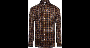 McGregor Overhemd Ruit Geel Blauw