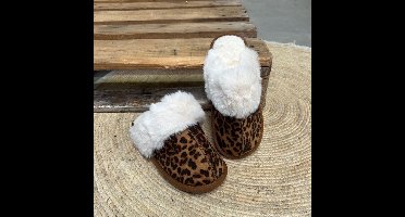 Cozy pantoffels dark leopard Panter / 40