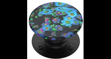PopGrip - Handgreep en Stand voor Smartphones en Tablets met Interchangeable PopTop - Bloemenpatroon