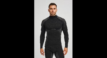 Heatkeeper Thermo ondergoed heren - Warm Thermoshirt Lange mouw - Techno - Zwart / XL
