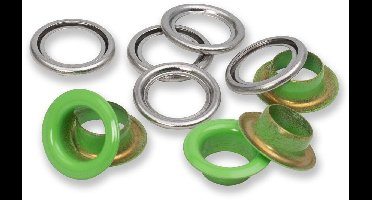 Ringen met schijven 11mm lichtgroen 20st - Prym