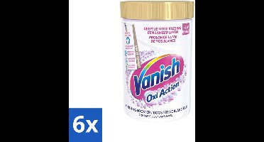 6 x Vanish Oxi Action - Vlekkenverwijderaar Poeder - Zonder Bleek - Witte Was - 710 Gram - Vlekkenverwijderaar - Witte Was - Waspoeder - Vlekken Verwijderen - Wasverzachter