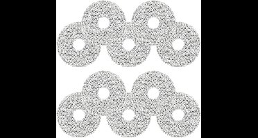 10 Stuks Dweilmop gescht voor Dreame L20/X40/X50 Ultra Complete, L10s/L10/L40s/L10s Pro/L40/L50 Ultra,für Mova E30 Ultra/P50 Pro Ultra Robotstofzuiger, Microvezel, Zacht,Wasbaar en Herbruikbaar