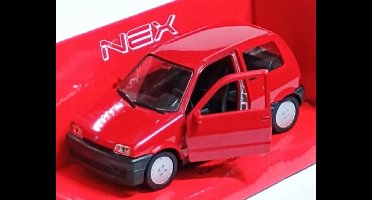 Welly Fiat Cinquecento 1991-1998 Model Auto Rood 1:34-1:39