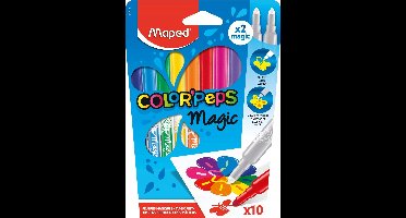 Maped Colorpeps Magic: 8+2 Viltstiften Set met Kleurveranderend Effect