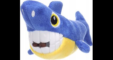 Flamingo Hondenspeeltje Haai met Snoepjes en Piepje - Blauw