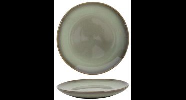 Cookinglife Ontbijtborden Sabi Groen – Set van 6 Aardewerk – Vaatwasser- & Magnetronbestendig, Authentieke Handgemaakte Uitstraling