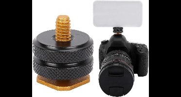 Brenzoos - Camera Flitsschoenbevestiging van Metaal voor Flitser en Statief - Accessoire voor Cameraflitser met 1/4 Inch Statiefschroef
