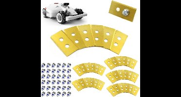 Brenzoos - Reservemessen 36 stuks voor robotmaaiers - LongLife - dubbel gat - onbreekbaar - voor lange grasmaaierduurzaamheid