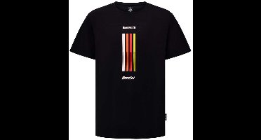 Santini Pirelli Tape T-shirt Met Korte Mouwen Zwart XL