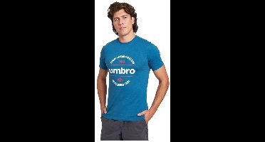 Umbro Circular Graphic T-shirt Met Korte Mouwen Blauw S Man