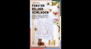 Krijtsjablonen voor winters raambehang