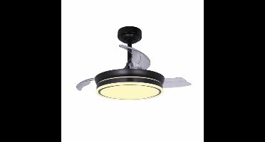 Ceiling Fan CristalRecord 85-065-46-180 Black 45 W Ø 92 cm