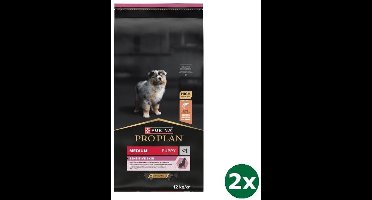 2x12 kg Pro plan puppy medium sensitive skin hondenvoer
