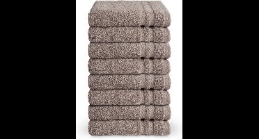 Byrklund gastendoekjes 30x50 - set van 8 - Hotelkwaliteit - Taupe