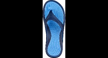 BECO heren teenslippers - donkerblauw/lichtblauw - maat 44