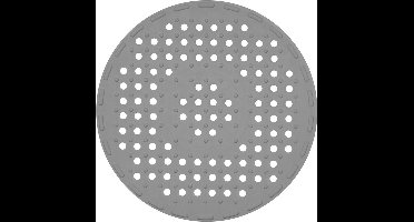 Dutch House Gootsteenmat Rond 32 cm Rubber/Grijs