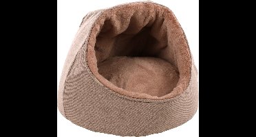 Kattenbed – katten slaapmand – kattenhuis – kattenhol – Cat cave – Oudroze, 46 x 46 x 36 cm – Flamingo Slaapplaats Lana