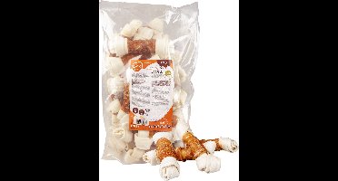 Duvo+ Meat Rawhide Bones met Kip L 2500 gram - Hond