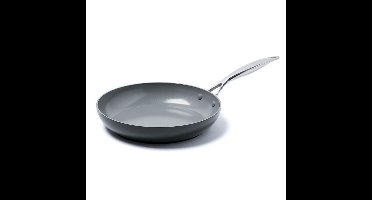 Greenpan Venice Pro Aluminium Koekenpan Ø 28cm – PFAS-vrij - Inductie – Ovenbestendig tot 220°C – Vaatwasserbestendig – Snelle opwarming – RVS handgrepen - Zwart