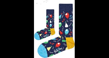 Eenmannenkado Zo Vader Zo Zoon/Dochter sokken Hiep hiep Hoera donker | Maat: Ouder 36 - 40 | Kind 0 - 12 maanden