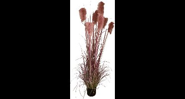 Mica Decorations Foxtail - kunstplant - H 180 x Ø 80 cm, Bordeaux