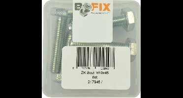 Amigo Zeskantkopbout DIN 933 Verzinkt M10 X 45 mm 6 Stuks