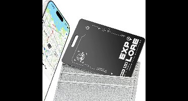 WiWu, AirCard WT-03 voor iOS Geschikt voor Apple iPhone en iPad - Kaartformaat Zwart, Zwart