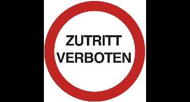 Verbodsbord 'Niet roken', rood/wit