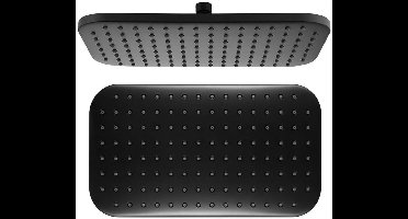 Aqualine Douches - Hoofddouche, 20x35 cm, mat zwart SC296