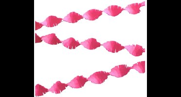 Daily Style – Crepe Guirlande – Fuchsia – 24 meter – Feestversiering