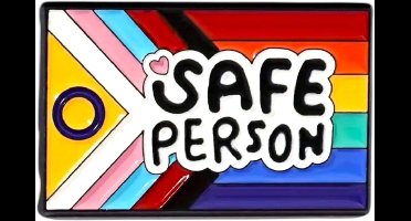 Safe Person – Regenboog Pin – Pride Speldje – LGBT Accessoire
