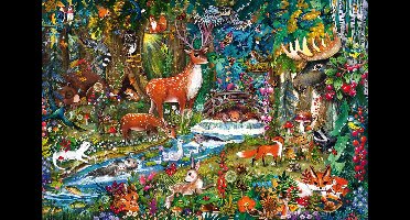 Schmidt puzzel Forest Animals - 150 stukjes karton kinderpuzzel.