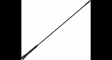 ProPlus Auto antenne - zwart - kunststof/metaal - 40 cm - universeel - M5 M6 adapter