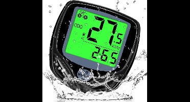 DailySupplies® Kilometerteller Fiets - Snelheidsmeter - Fietscomputer Draadloos - Zwart