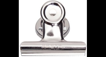 Papierklem maul bulldog magneet 52mm zilver 2st | 144 stuks