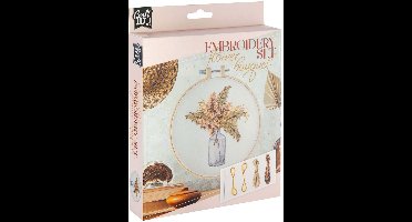 Creative Craft Group borduurset bloemen vaas - creatief speelgoed.